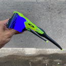 Óculos Radar Ev Neon Cristal - Lente Neon Blue