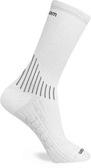 Meia Rikam Performance Cano Médio Compressão Fio Emana® Masculina Branca