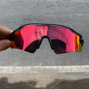 Óculos Radar Ev Cristal Black Fosco - Lente Dark Rubi