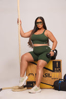 Conjunto May em Poliamida Liso - Plus Size Feminino