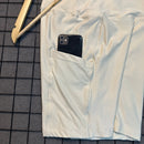 Short Longo Safira Em Poliamida Caneladinho - Com Bolso