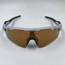 Óculos Radar Ev Prata - Lente Gold Café