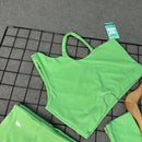 Conjunto Bianca em Poliamida Canelado - Verde