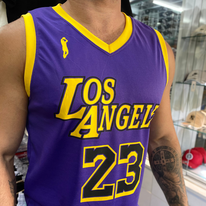Regata Basquete Los Angeles Roxo
