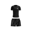 Kit Treino Masculino 1 Camiseta + 1 Bermuda Dry Fit All Black
